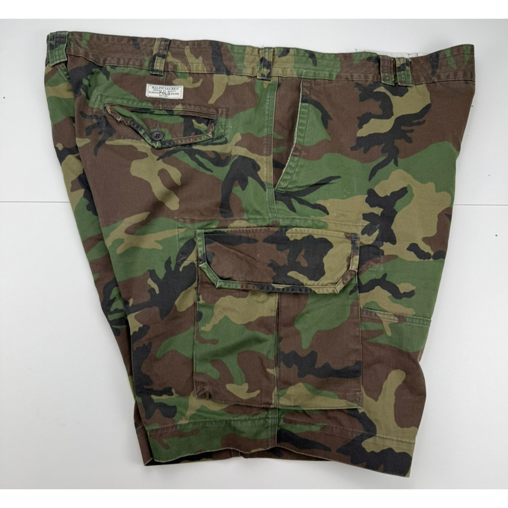 Polo Ralph Lauren Mens Cargo Shorts Size 50 Camouflage Camo Relaxed Chino - Picture 7 of 9